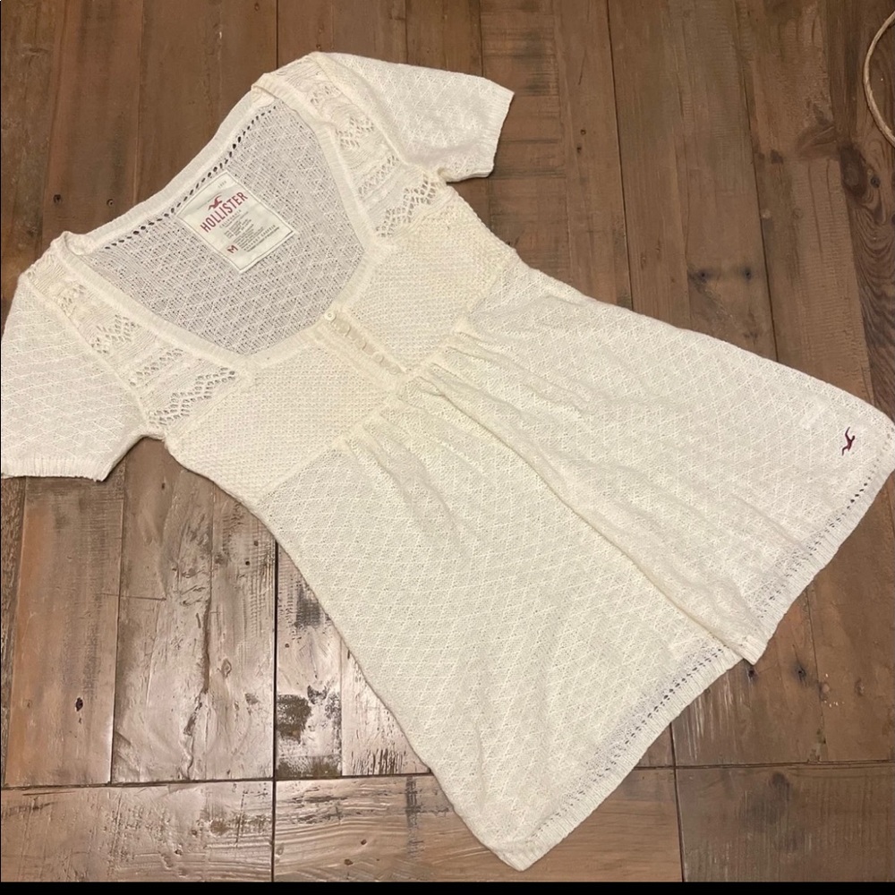 Hollister top woven summer